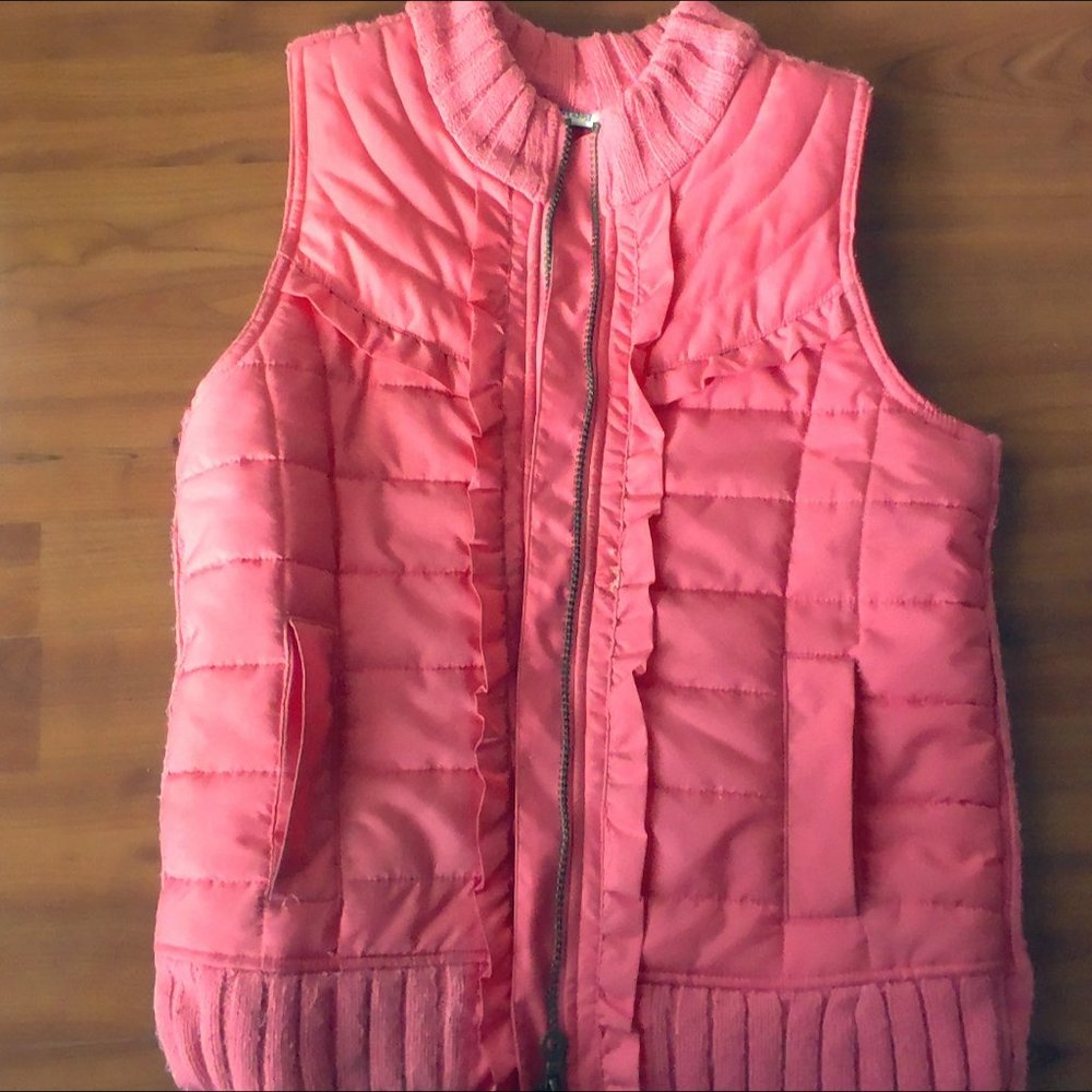 Pink Sleeveless Jacket